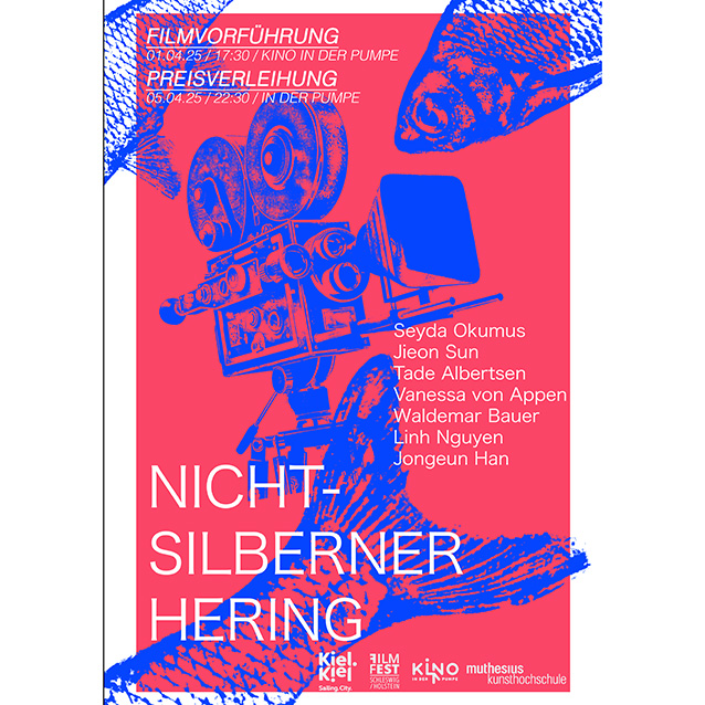 Grafische Gestaltung des Flyers, der f&uuml;r den Wettbewerb "Der Nichtsilberne Hering" gestaltet worden ist