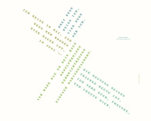 Grafische Gestaltung des Neujahrsgru&szlig;es der Muthesius Kunsthochschule