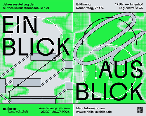 Grafische Gestaltung des Plakats für die Jahresausstellung