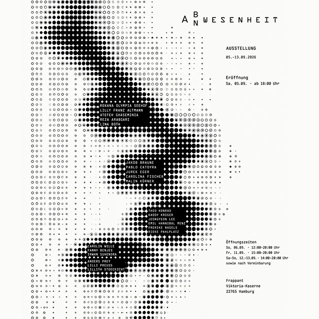 Grafische Gestaltung des Veranstaltungsplakats mit geometrischer Form