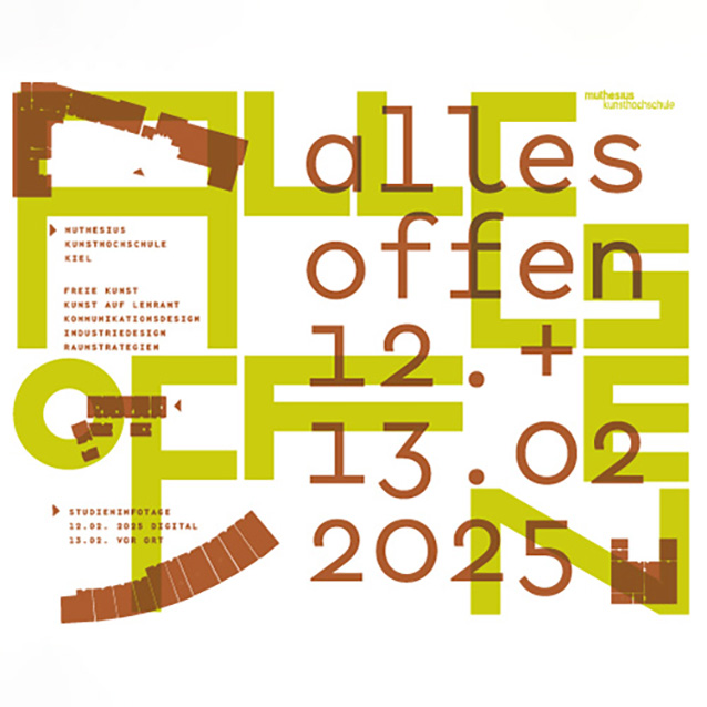 Grafische Gestaltung des Plakates der Infotage "alles offen"